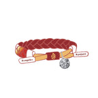 Bracelet Tanjirou/Nezuko, corde tressée à la main. Un bracelet idéal pour un cadeau.