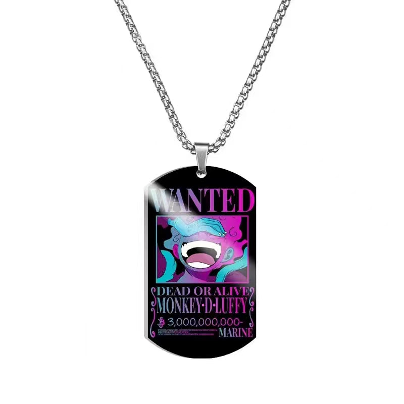 Luffy/Zoro/Chopper/Nami Fashion cool titanium steel metal necklace