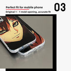 Coque de téléphone Itachi/Gaara Apple exquise en silicone anti-collision