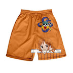 Shorts d'été Luffy/Zoro/Sanji/Chopper Pantalon imprimé texte exquis