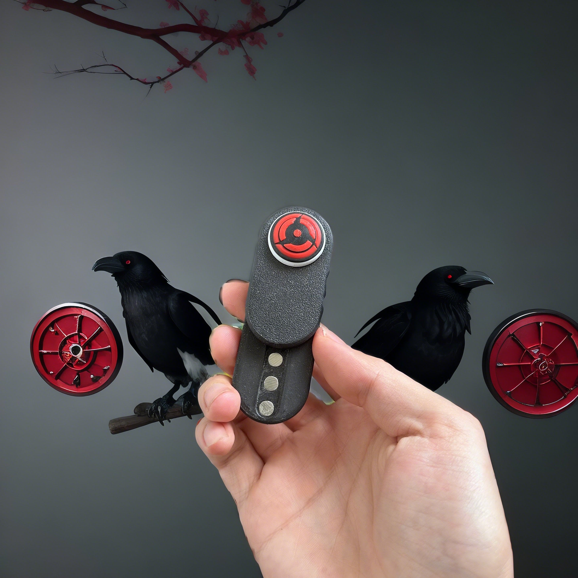 Itachi/Obito/Gaara Fire Shadow Ninja - Cartes poussoirs EDC inspirées pour le soulagement du stress