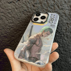 Coque de téléphone anti-choc en silicone Zoro pour iPhone