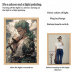 Luffy/Zoro/Sanji peuvent servir de miroirs, de peintures décoratives ou de tableaux lumineux.