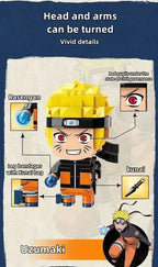 Uzumaki/Sasuke personnage original de jouet de construction en briques