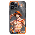 Coque de téléphone en silicone Luffy/Zoro/Ace résistante aux chocs pour iPhone