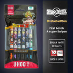 Stylo bille Goku/Vegeta Cool Push - Ressentez la puissance de l'anime en écrivant