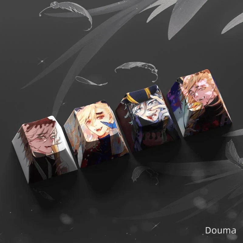 Capuchon de clavier mécanique créatif transparent Nezuko/Tanjirou/Tokitou Muichirou mignon
