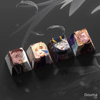 Capuchon de clavier mécanique créatif transparent Nezuko/Tanjirou/Tokitou Muichirou mignon