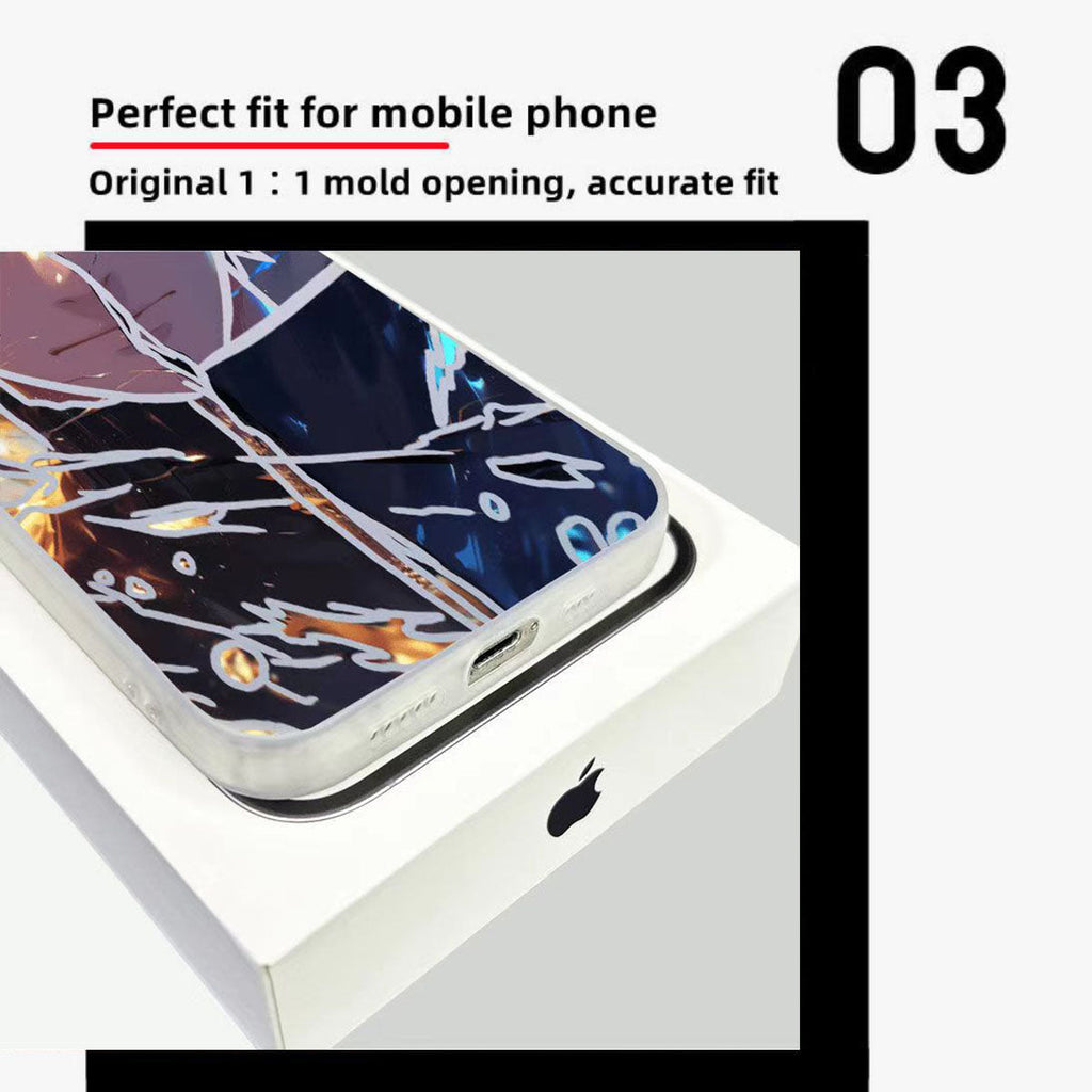 Coque de téléphone antichoc en silicone Uchiha Sasuke pour iPhone