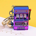 Porte-clés Luffy/Zoro Machine à sous fruitée Pendentif livre pop-up Machine à sous