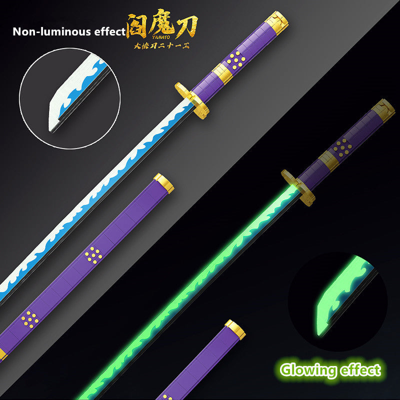 Roronoa Zoro Blocs de Construction Lumineux 806 Pièces Modèle Jouet