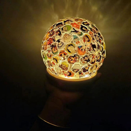 Luffy / Tanjirou DIY Handmade Acrylic Spherical Night Light