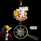 Mille Sunny/Going Merry Porte-clés exquis en forme de bateau pirate, suspensions pour voiture