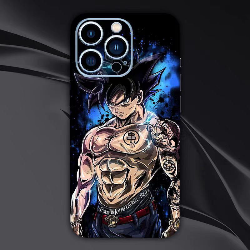 Autocollant à motif de personnage Son Goku pour coque arrière d'iPhone