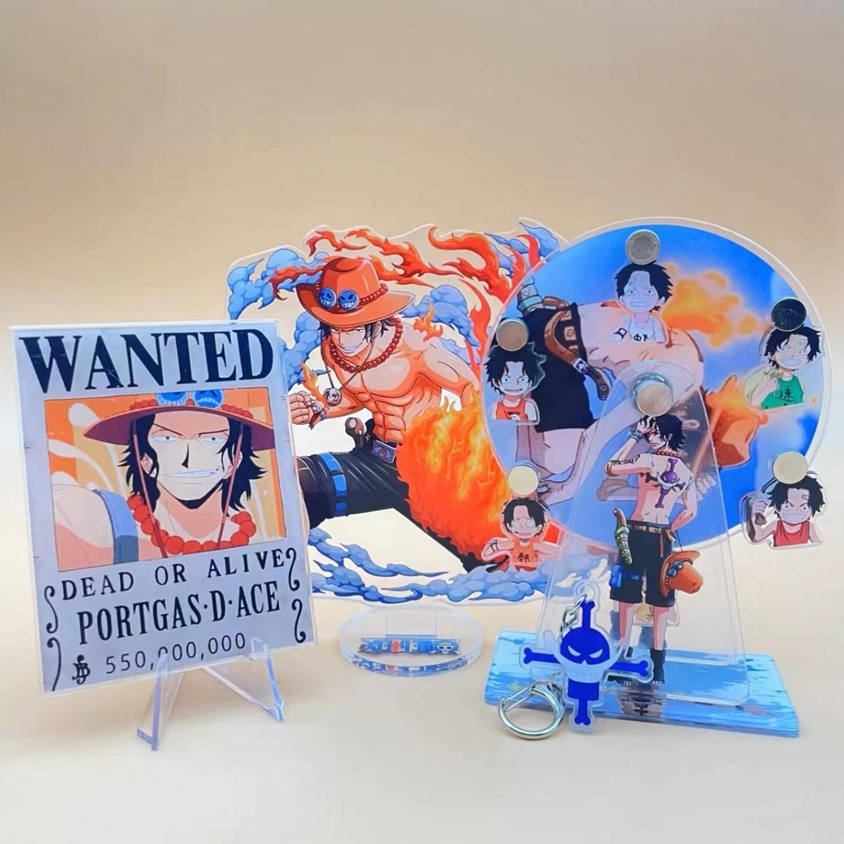 Décoration tour de Luffy/Ace/Sabo en acrylique avec grande roue