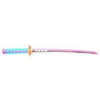 Demon Slayer Tanjiro Zenitsu Katana rétractable, Épée Accessoire de Cosplay Anime