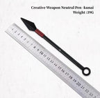 Kakashi/Sasuke Kunai Stylo neutre Kunai en alliage métallique Papeterie Fournitures scolaires