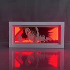 Décoration de cadre photo 3D des personnages Luffy/Ace/Zoro
