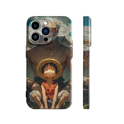 Garp & Luffy Love Behind The Fist | One Piece 3D Printed Anime Phone Case