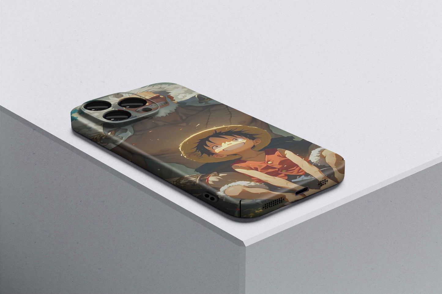 Garp & Luffy Love Behind The Fist | One Piece 3D Printed Anime Phone Case