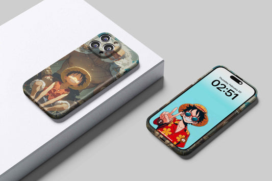 Garp & Luffy Love Behind The Fist | One Piece 3D Printed Anime Phone Case