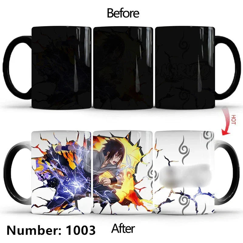 Uzumaki/Sasuke Color-Changing Mug Ceramic Heated Water Gradient Magic Coffee Mug cup