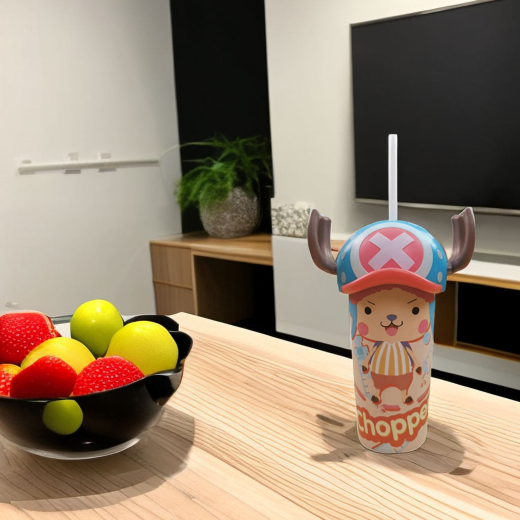 Gobelet à boisson fraîche Luffy/Chopper Cola