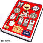 Ensemble de porte-clés Demon Slayer Tanjiro Kamado à collectionner, pendentifs en métal et répliques d'épées d'anime