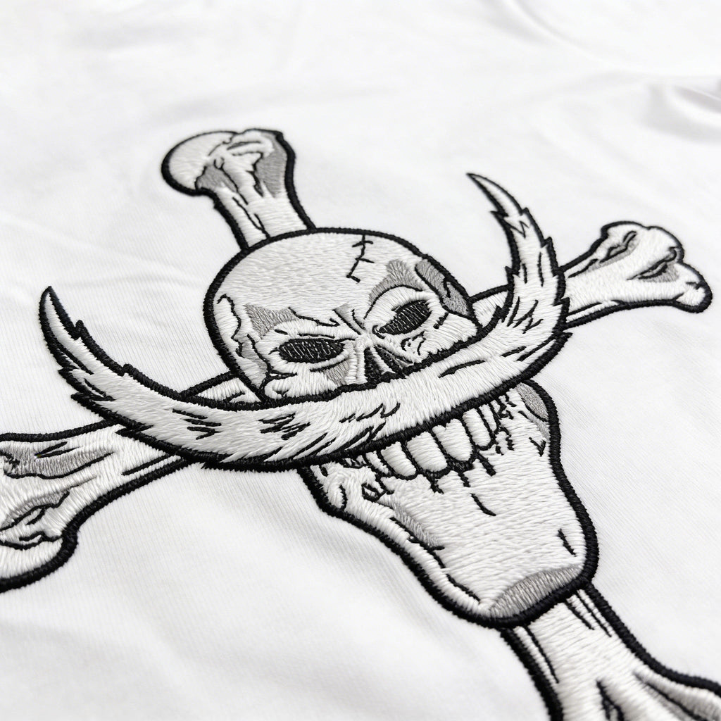 One Piece Whitebeard Edward Newgate Embroidered T-Shirt, Anime Oversized Cotton Tee