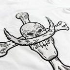 One Piece Whitebeard Edward Newgate Embroidered T-Shirt, Anime Oversized Cotton Tee