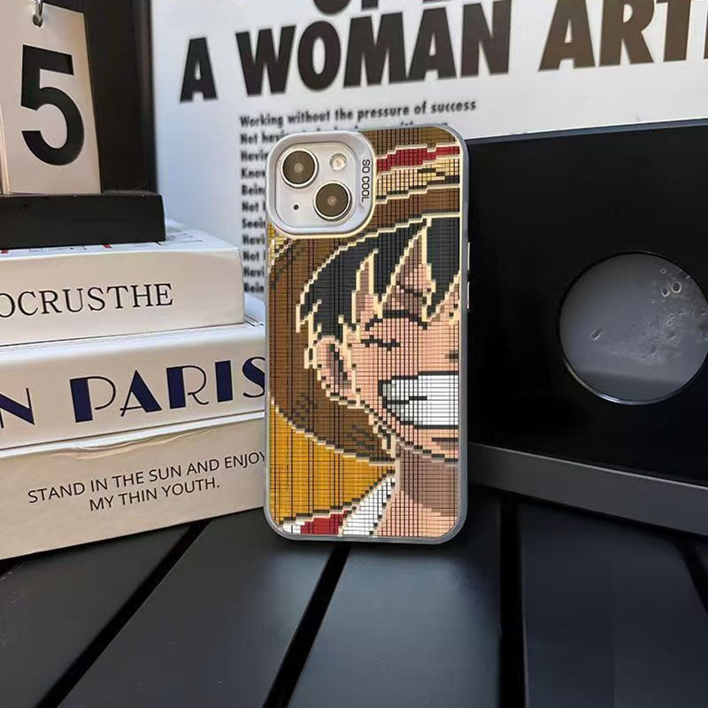 Coque de téléphone Luffy raffinée en silicone anti-choc pour iPhone