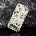 Coque de téléphone en silicone antichoc Sasuke/Itachi pour iPhone