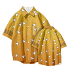T-shirt Tanjirou/Nezuko, nouveauté été, coupe ample, chemise COS imprimée, tendance jeune décontractée, polyvalente