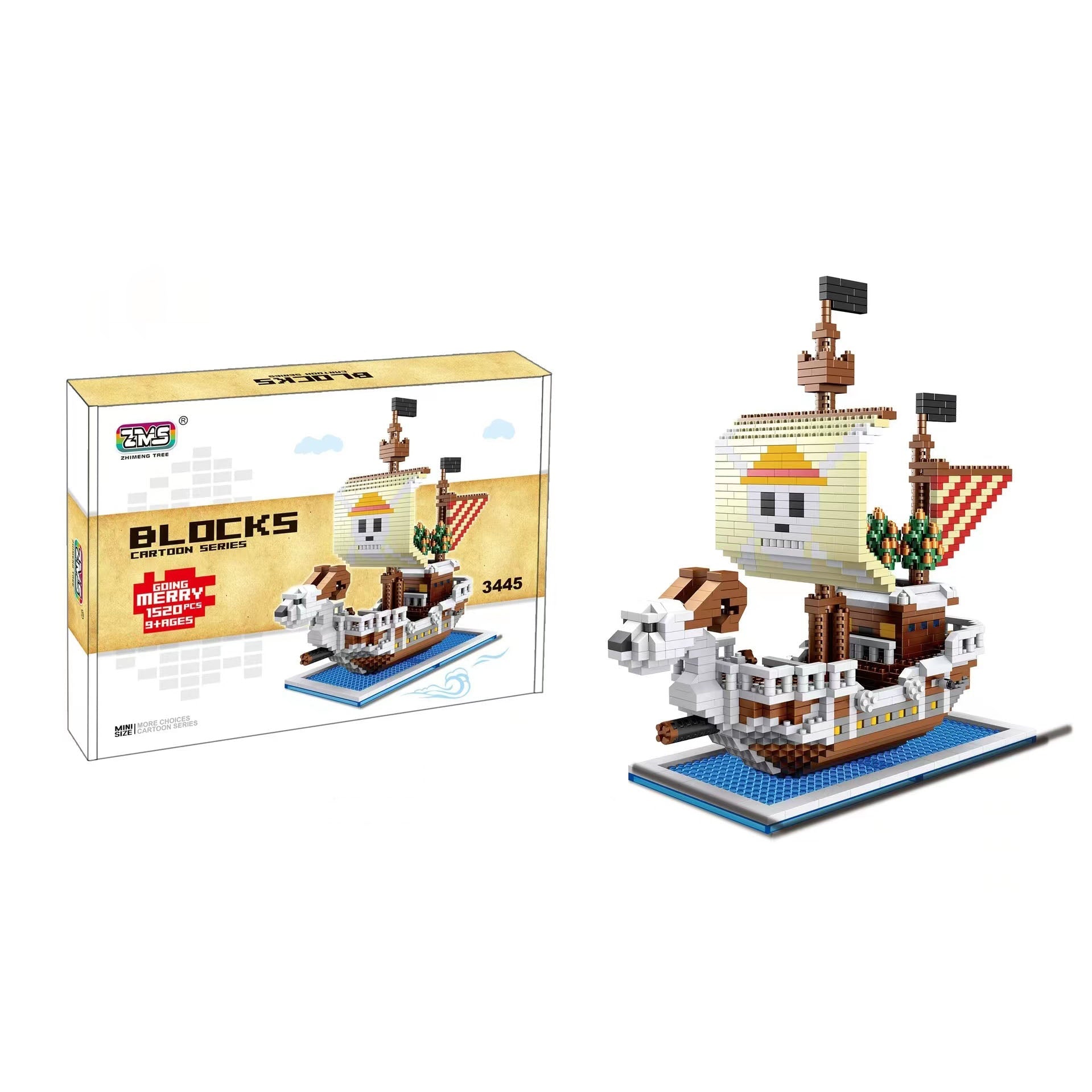 Sunny/Merry Building Blocks bateau pirate miniature