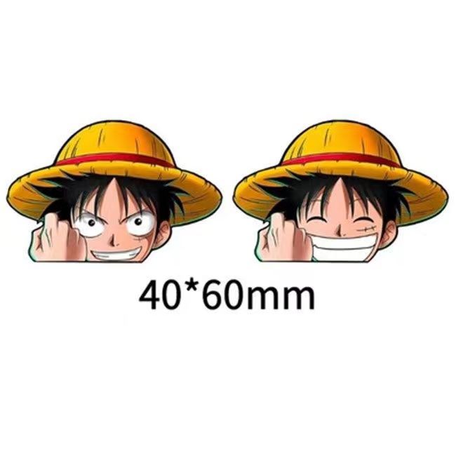 Autocollants 3D dégradés Luffy/Zoro/Nami