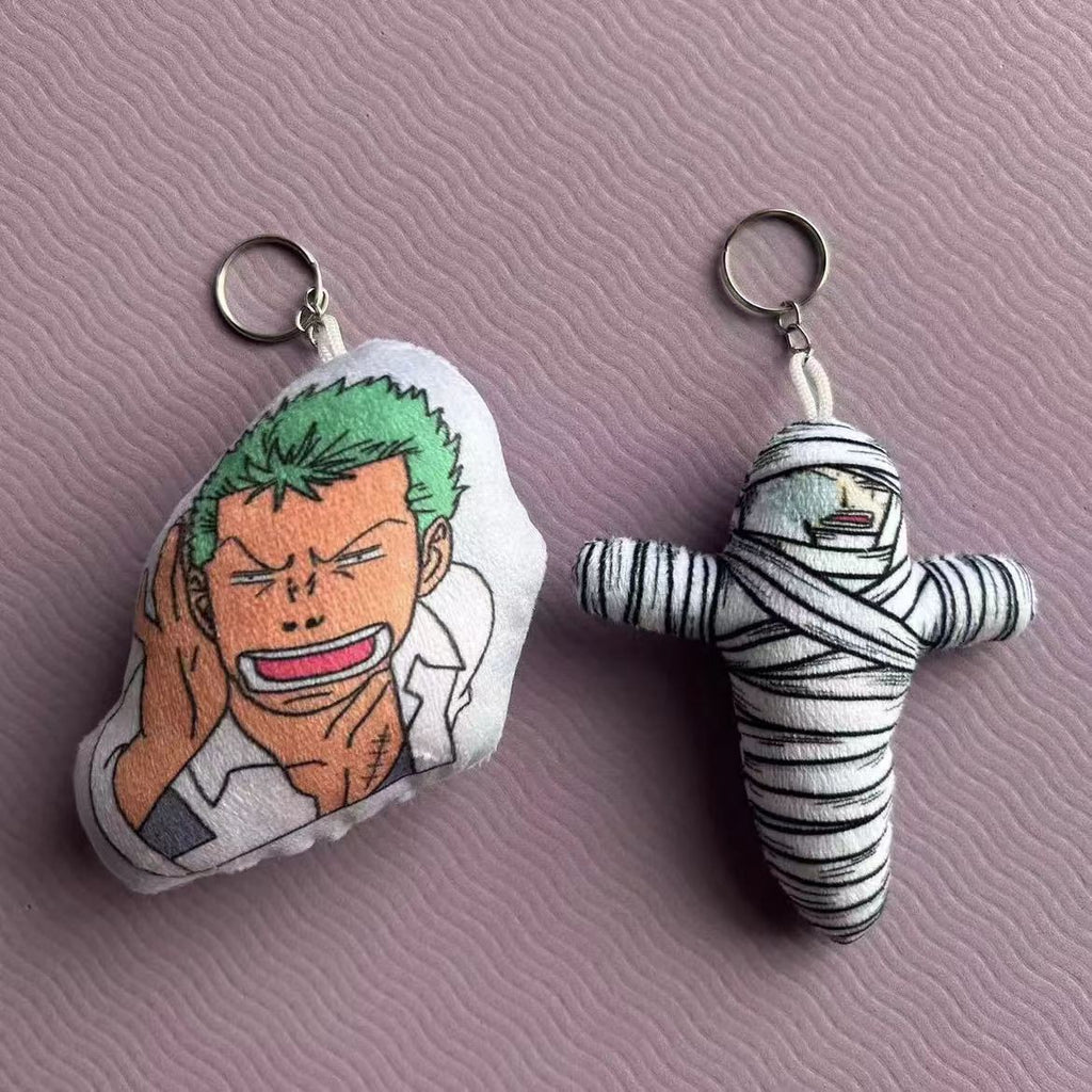Porte-clés Luffy/Zoro avec Phrases Cultes