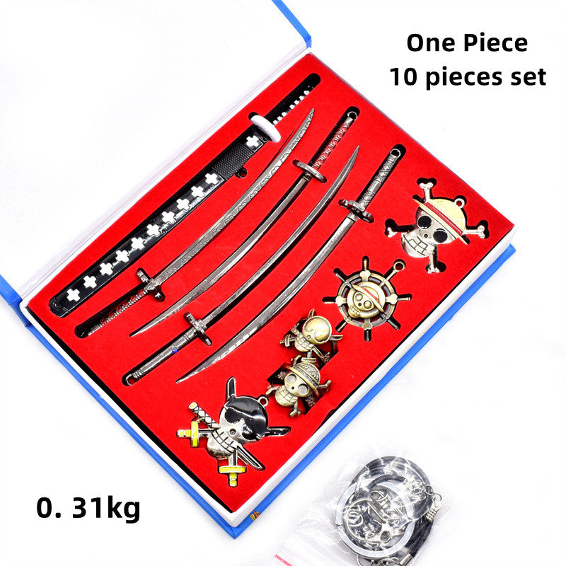 Ensemble collier et porte-clés Zoro