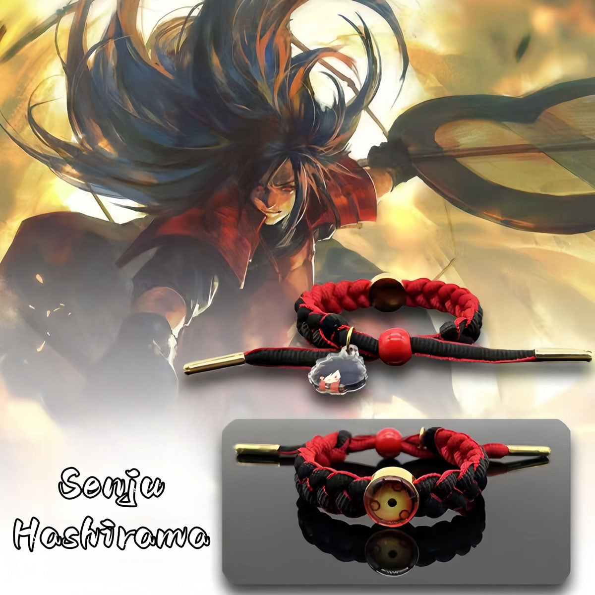 Bracelet en corde tressée à la main Kakashi/Sakura/Sasuke. Un bracelet idéal pour offrir.