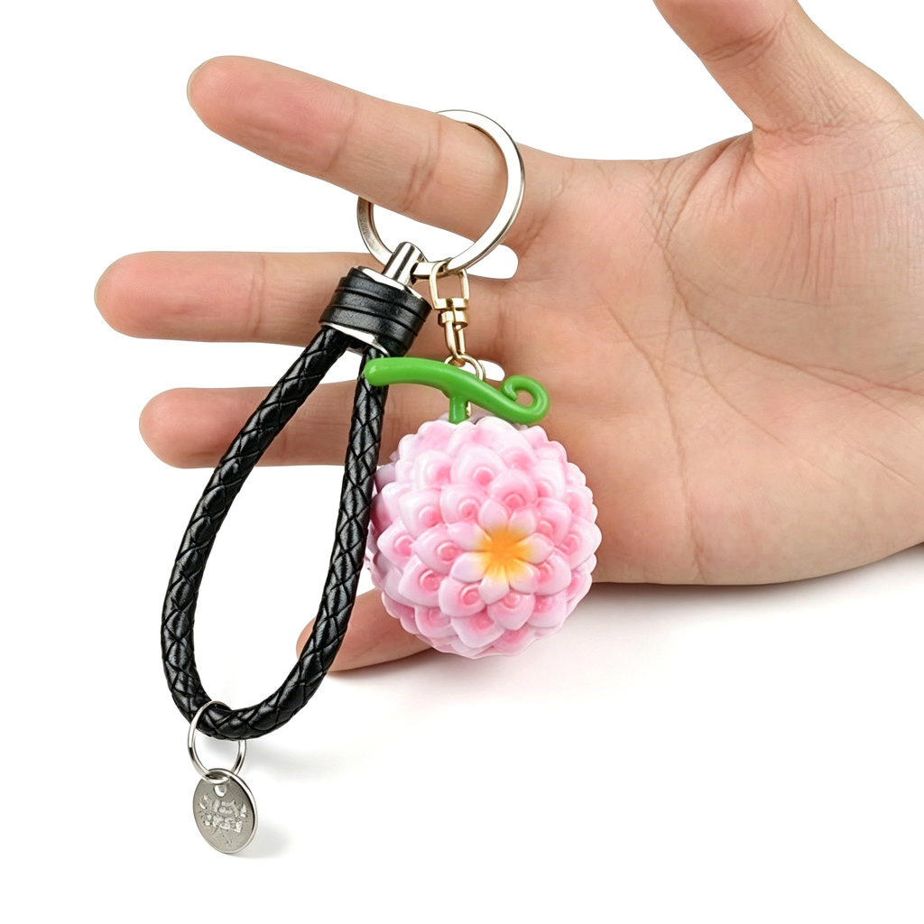 Porte-clés One Piece Luffy Fruit du Démon, Porte-clés Anime Gomu Gomu No Mi