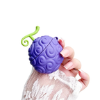 Coque AirPods One Piece Luffy Ace Fruit du Démon, Housse de Protection en Silicone 3D pour Écouteurs avec Porte-clés