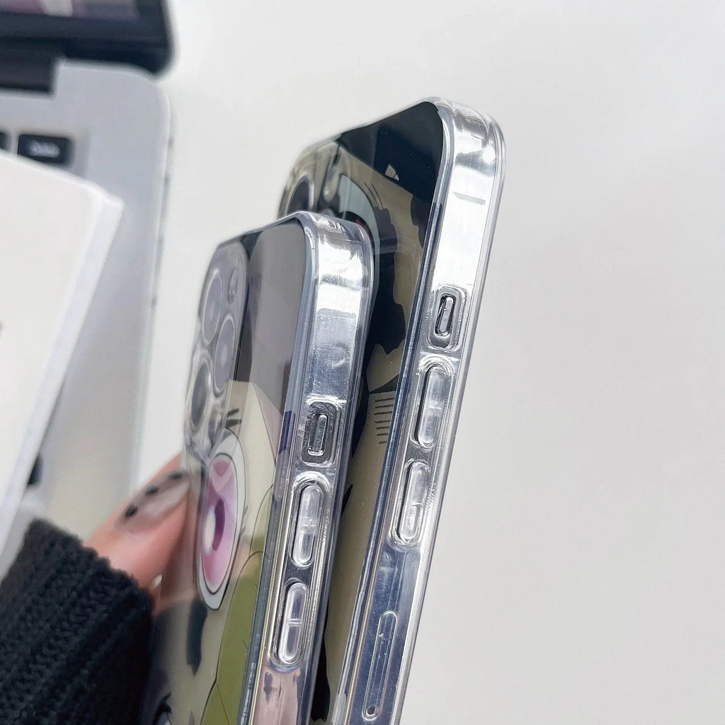Coque de téléphone Nezuko/Tanjirou en silicone résistant aux chocs