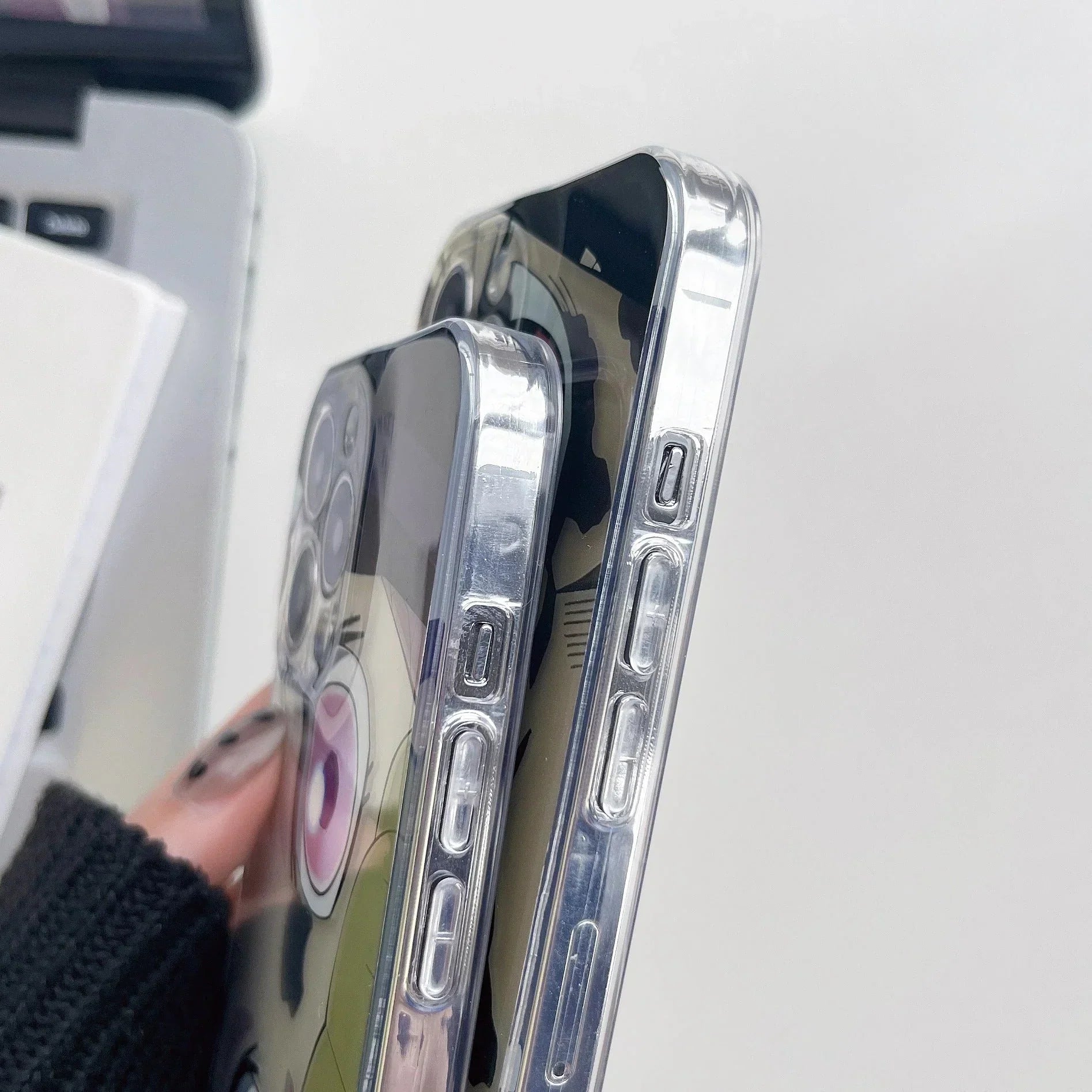 Coque de téléphone Nezuko/Tanjirou en silicone résistant aux chocs
