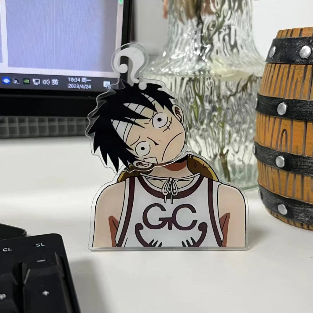 Ornement de tableau de bord Luffy/Zoro/Sanji en forme de figurine à tête branlante