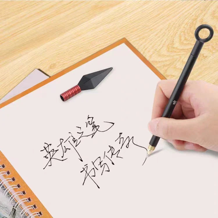 Kakashi/Sasuke Kunai Stylo neutre Kunai en alliage métallique Papeterie Fournitures scolaires