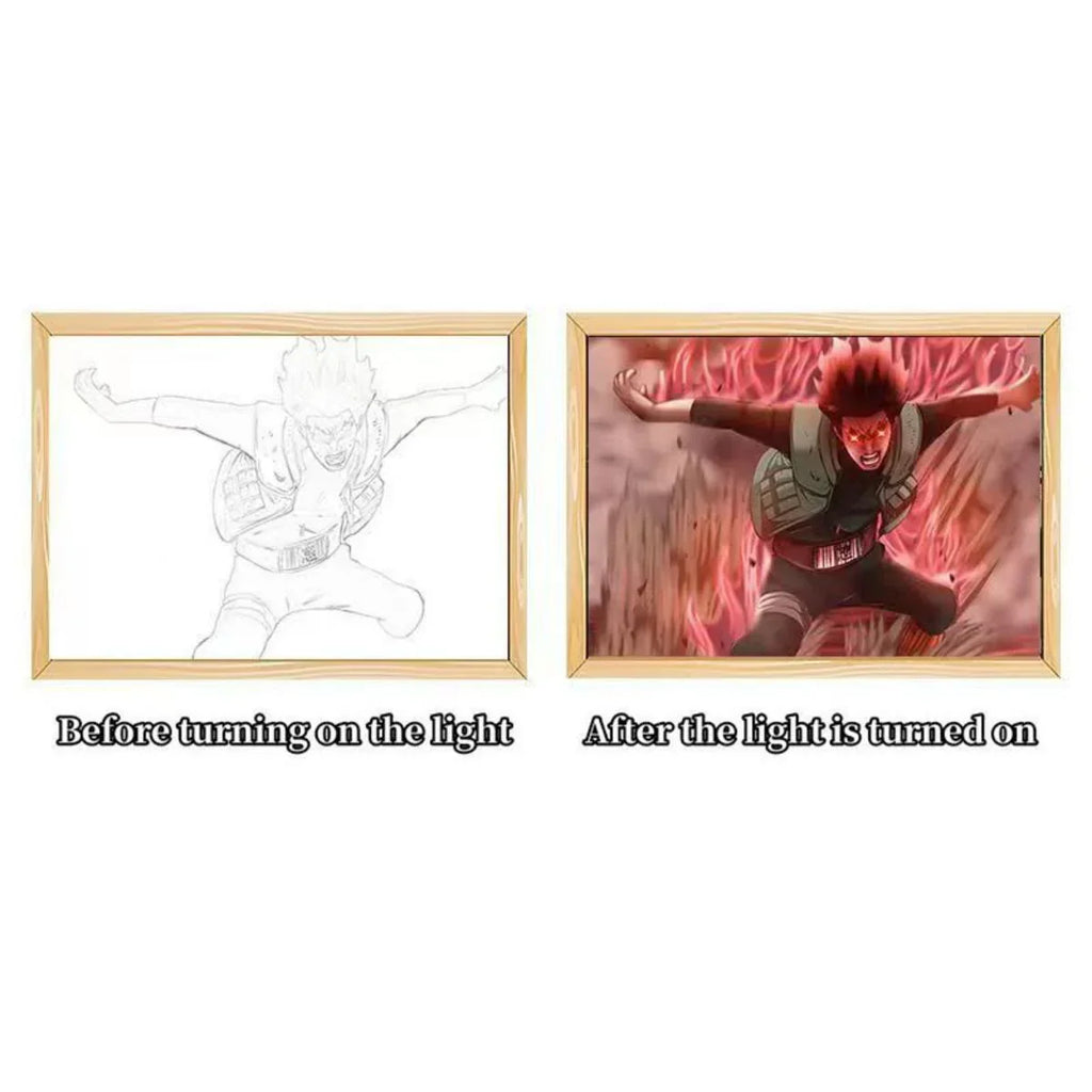 Uzumaki/Sasuke/Kakashi tableau décoratif de cadre photo Ninja pour dessus de table