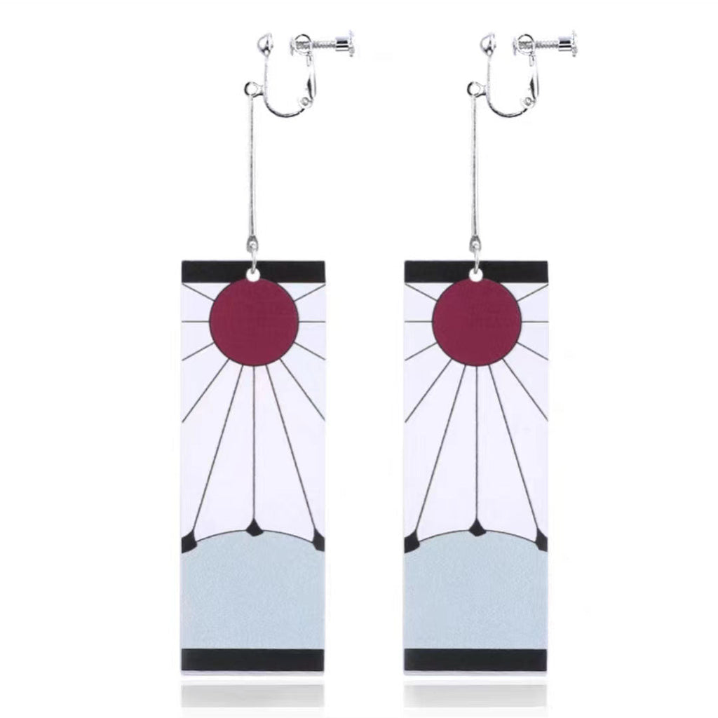 Magnifiques boucles d'oreilles Tanjirou/Nezuko pour un charme unique