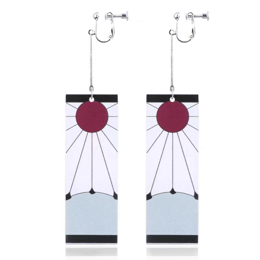 Magnifiques boucles d'oreilles Tanjirou/Nezuko pour un charme unique