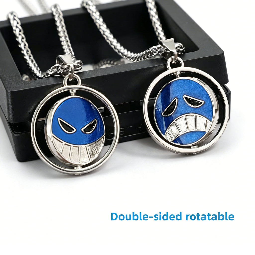 One Piece Necklace & Devil Fruit Enamel Pin Set | Anime Jewelry Gift Box