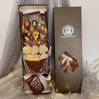 Bouquet de savon artisanal LED Rose Uzumaki/Sasuke pour romantique