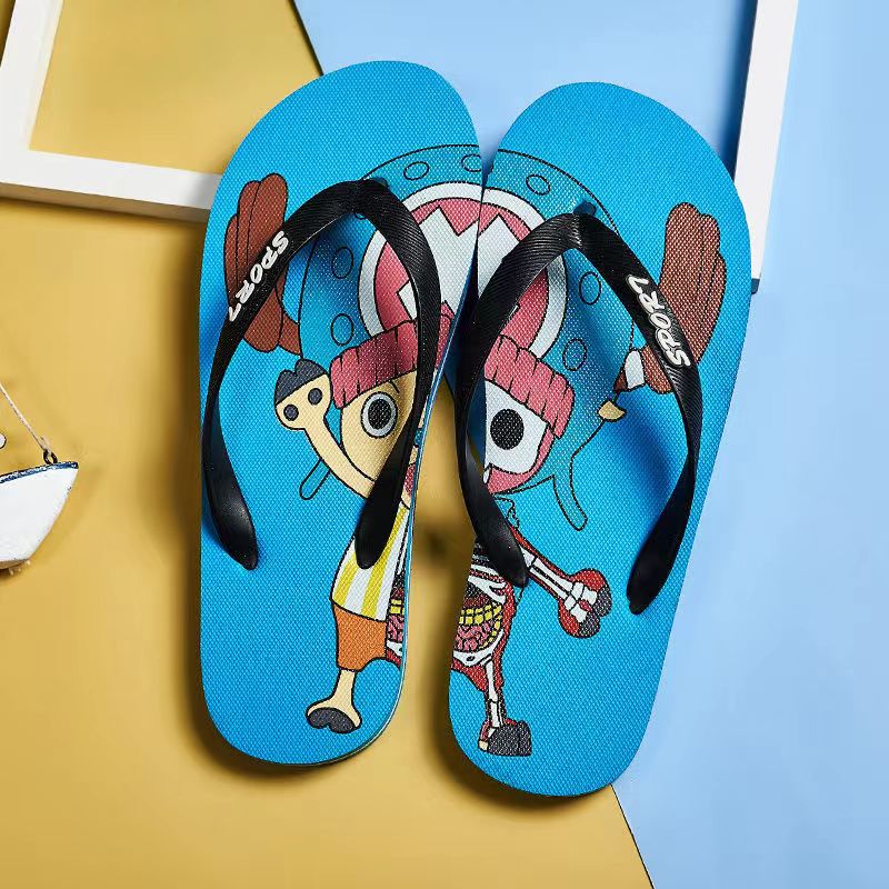Pantoufles Luffy/Chopper confortables, douces et élégantes